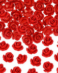 50Pcs Rose Beads Pink Shell Rose Carved Loose Beads Floral Cameos Spacer Bead for Buddha Mala Jewelry Making Necklace Bracelet Supplies Scrapbooking DIY Crafts Wedding Decors