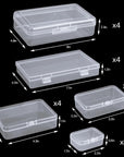 28 Pack Small Plastic Storage Boxes Craft Organizers Rectangular Containers with Lids for Bead, Jewelry, Office Supplies Small Items