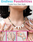 Deluxe Jewelry Making Kit with Video Course, Includes Instructions, Beads, Necklace, Bracelet, Earrings Making, Crafts for Adults, Beginners, Christmas Gift for Teens, Girls 13-15, Moms, Women