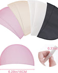 4 Pairs Set-In Shoulder Pads Sewing Sponge Shoulder Pad Thin Shoulder Enhancer for round Shoulders Women Blazer T-Shirt Dresses Sewing Accessories (Black + White+ Pink+ Skin)