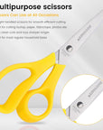 Scissors,  6" Multipurpose Scissors Bulk 16-Pack, Right/Left Handed Comfort-Grip Handles Ultra Sharp Blade Shears Sturdy Sharp Scissors for Office Home School Sewing Fabric Craft Supplies