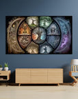 DIY 5D Diamond Painting Kits for Adults Diamond Art Large Size Tree of Life Abstract Tree Landscape Full Drill Crystal Rhinestone Embroidery Craft Kits for Home Wall Decor, 27.5X15.7 Inch