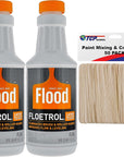 Floetrol Paint Additive Pouring Medium for Acrylic Paint and 50 Mixing Sticks