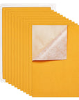 20PCS Velvet Yellow Fabric Sticky Back Adhesive Back Sheets, A4 Sheet (8.3" X 11.8"), Self-Adhesive, Durable and Water Resistant, Ideal for Art and Craft Making