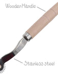 Sewing Tracing Wheel for Sewing Patterns, Wood and Stainless Steel Pounce Wheel, Perforation Cutter,Overstitch Wheel, Paper Perforator Tracing Wheel Sewing, Rotary Perforator, Pounce Wheels, by