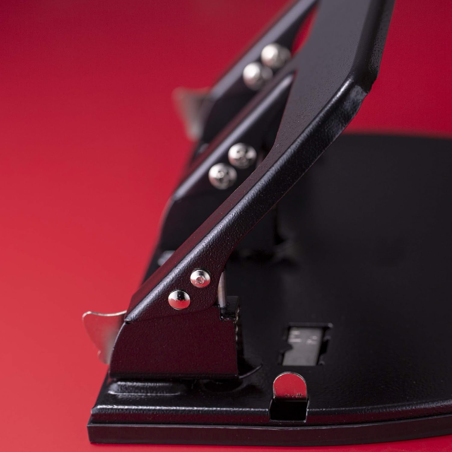 Medium Duty 3 Hole Punch with Ergonomic Handle, 30 Sheet Capacity, Black (90088)