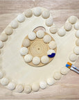 200 Pieces 1 Inch Wooden Split Balls Half round Wood Beads Unfinished Wooden Half Sphere for DIY Crafts