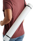 Expandable Poster Tube with Strap for Posters, Documents, Artwork, Blueprint Storage, Carrying Case for Architects, Teachers, Students, Artists (White, 24 to 40 Inches)