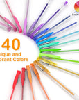 140 Colors Gel Pens Set Gel Pen for Adult Coloring Books Drawing Painting Writing