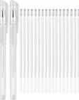 Heat Erasable Fabric White Marking Pens with 20 Refills for Tailors Sewing and Quilting Dressmaking, White Heat Erase Pens of Fabrics.