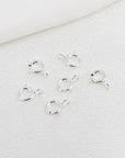 925 Sterling Silver Necklace Clasps - 5Mm Spring Clasps for Jewelry Making, Sterling Silver 4Mm Jump Rings, Jewelry Clasps and Closures, Suitable for Jewelry Making Necklace (Sterling Silver)