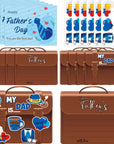 24 Pack Father'S Day Card Making Kits DIY Handmade Greeting Cards Set with Envelope and Stickers Happy Father'S Day Make Your Own Crafts Gifts for Dad School Preschool Classroom Home