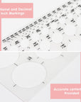 Circle Template Circle round Stencil Templates for Drafting for Office and School Building Formwork Drawings Templates, Large and Small Size, 3 Pack