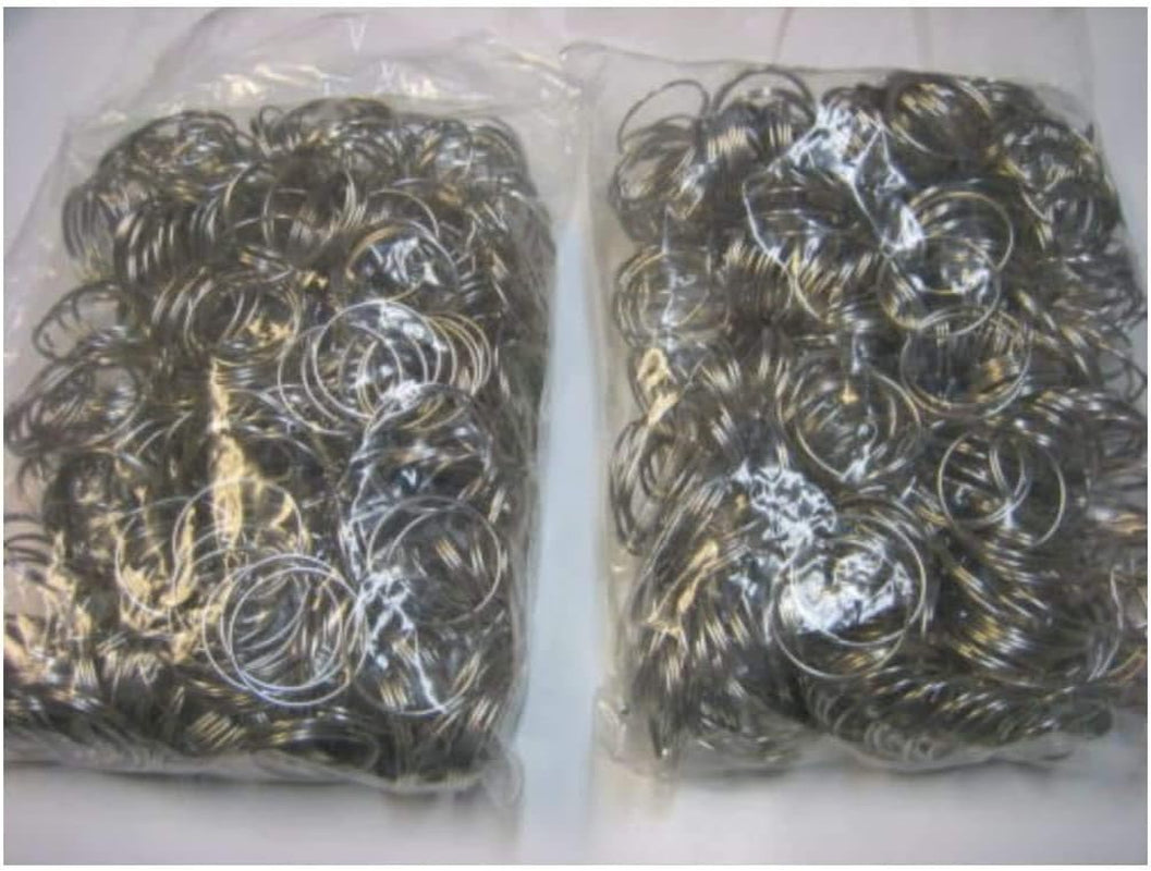 Lot 1000 Pc 1" Bulk Split Rings /Locksmith Give Away Keyrings / 1.1Mm X 28Mm/New