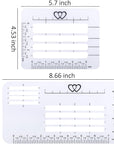 4 Style Envelope Addressing Guide Stencil, Templates Ruler Guide Straight Spacing Line Thank You Card for Mother'S Day Valentine'S Day Scrapbooking Template Journal Lettering Writing