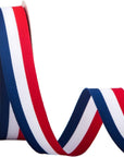 Red/White/Blue Striped Grosgrain Ribbon,3/8-Inch X10-Yard,Use for Gift Wrapping,Party Decoration,All Crafting and Sewing