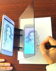 Ortable DIY Drawing Tracing Board Light Copy Pad Optical Image Reflection Projector Wireless Copy Board Shadow Mirror Tracer with Stand,For Artist, Sketching Beginner