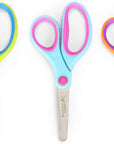 Kids Scissors, Student Scissors with Comfort Grip, Bulk Safety Scissors for School and Classrooms, Orange, Blue, and Pink Children Scissors, 12 Pack