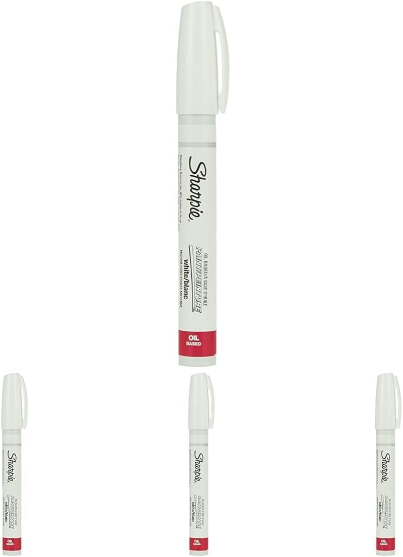 Sanford 35558  Oil-Based Paint Marker, Medium Point, White, 1-Count