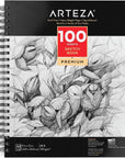 Sketch Book 2-Pack, 9X12 Inches, 200 Sheets, 100 Sheets Each Drawing Book, 68 Lb, 100Gsm Paper, Spiral Bound Artist Sketch Pad, Durable Acid Free Drawing Pad, for Adults and Teens, Bright White