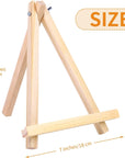 12 Pack Table Top Easels for Painting, 9.5 Inch Painting Easel Natural Wooden Canvas Stand Foldable A-Shaped Frame Wood Display Canvases Easels Set for Adults Artist Students