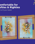 Drawing Board - 13 X 17 Sketch Boards with Handle for Drafting Art - Portable Wooden Clipboard for Class or Studio Fit in Artists Tote