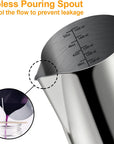 Candle Making Pouring Pot, 1500 ML/50 OZ Candle Pouring Pitcher, 304 Stainless Steel Candle Making Pitcher with Heat-Resistant Handle and Dripless Pouring Spout Design