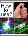 6 Pieces LED Diamond Painting Pen Wheel Set with Tape Light Point Drill Pens Fast and Efficient Diamond Painting Supplies for Different Size Jewelry Art DIY 5D Diamond Painting Nail Arts