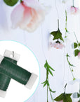 4 Pack 120 Yards 22 Gauge Floral Wire Flexible Paddle Wire Florist Green Wire for Crafts,Wreaths,Christmas Tree,Garland and Floral Flower Arrangements