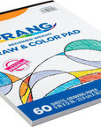 (Formerly Art Street) Drawing & Color Paper Pad, White, Beginner Weight, 9" X 12", 60 Sheets