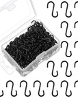 100 Pcs Small S Hooks for Hanging Mini Ornament Hooks 0.55 Inch Mini S Hooks Metal Tiny S Wire Hooks Connectors Miniature Hooks Hanger Ornament for Christmas Tree DIY Crafts Jewelry (Silver)