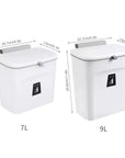 7/9L Hanging Trash Can With Lid