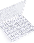 36Pcs Bobbins for Sewing Machine, Plastic Bobbins with Case for Bro-Ther/Sin-Ger/Baby-Lock/Jano-Me/Ju-Ki Sewing Machine Accessories