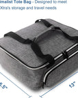 Carrying Case for Cricut Joy Xtra, Tote Bag for Extra Machine Storage, Dust Cover, and Travel Carry, Xtra Accessories Bundles Organization and Protection, Store Various Supplies(Grey)