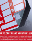 Clear Dots with Adhesive, Square | 200Pk, 7/8" Mounting Squares | Double Sided Tape for Office, Classroom, Teacher Must Haves | Thin, Low Profile | VEL-40021-USA