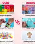 2500+ Rubber Bands for Bracelets 28 Colors Bracelet Making Kit Rubber Band Loom with Accessories for Your Special Time, Event, Ceremony and Occasion.
