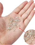 600 Pcs Silver Plated Jump Rings Split Rings Circle Clasp Connecting Rings Jewelry Necklace Bracelet Pendant Choker Charm Loops DIY Craft Earring Making Supplies (6 Mm)