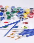 60 Pcs 9Mm Wide Flat Paint Brushes Set with Nylon Hair, Small Brush Bulk for Detail Painting Short Plastic Handle Acrylic Oil Watercolor Fine Art Painting for Kids Students Starter Adults Artis