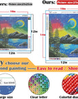 12 Pack Diamond Painting Kits for Adults 5D Diamond Art Kit Paint by Number for Beginners, DIY Paint with round Full Drill Diamonds Paintings Gem Art for Home Wall Decor Gift (12X16 Inch