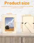 15 Pack Wooden Picture Frames for Crafts, 4" X 6" Photos DIY Wood Picture Frames Unfinished Standing Photo Frames DIY Crafts Wood Decorate for Halloween Thanksgiving Christmas Wedding Birthday