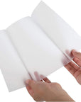 100 Pack Vellum Jackets for 5X7 Invitations, Pre-Folded Bulk Transparent Paper Envelope Liners for Wedding Cards and Scrapbooking