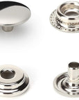 108Pcs 15Mm Stainless Steel Fastener Snap Press Stud Cap Button Marine Boat Canvas Line 24(4 Components, 27Pcs for Each)