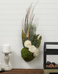 Floral Desert Dryfōm Half Ball 3.8 Inch X 7.8 Inch Green