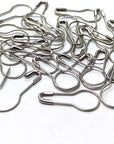 100Pcs 21Mm/0.8 Inch Small Metal Gourd Safety Pins Bulb Pin for Knitting Stitch Markers, Sewing Clothing DIY Craft Making (Silver)
