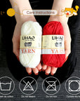 12 Skeins Mini Yarn for Knitting Crochet Craft - 100% Acrylic