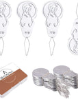 Needle Threaders 100Pcs Aluminum Sewing Needle Threader Tool Flower Head Needle Threaders for Sewing Small Eye Needles Embroidery Craft Knitting Quilting (100Pcs)