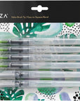 Water Brush Pen, Set of 6, Assorted Soft Nylon Bristle Tips, Self-Moistening Water Brush, Refillable Water Pen
