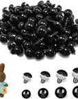 6-14Mm 800Pcs Safety Eyes Black Plastic Eyes with Washers for Stuffed Crochet Animal Crafts Doll Making Supplier Bulk
