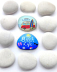 River Rocks for Painting,2-6 Inches 12PCS DIY & Smooth Kindness White Rocks for Arts,5 Pounds Naturally Stone, Pebble Perfect for Kids Party, Crafts, and Decoration