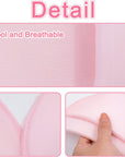4 Pairs Set-In Shoulder Pads Sewing Sponge Shoulder Pad Thin Shoulder Enhancer for round Shoulders Women Blazer T-Shirt Dresses Sewing Accessories (Black + White+ Pink+ Skin)